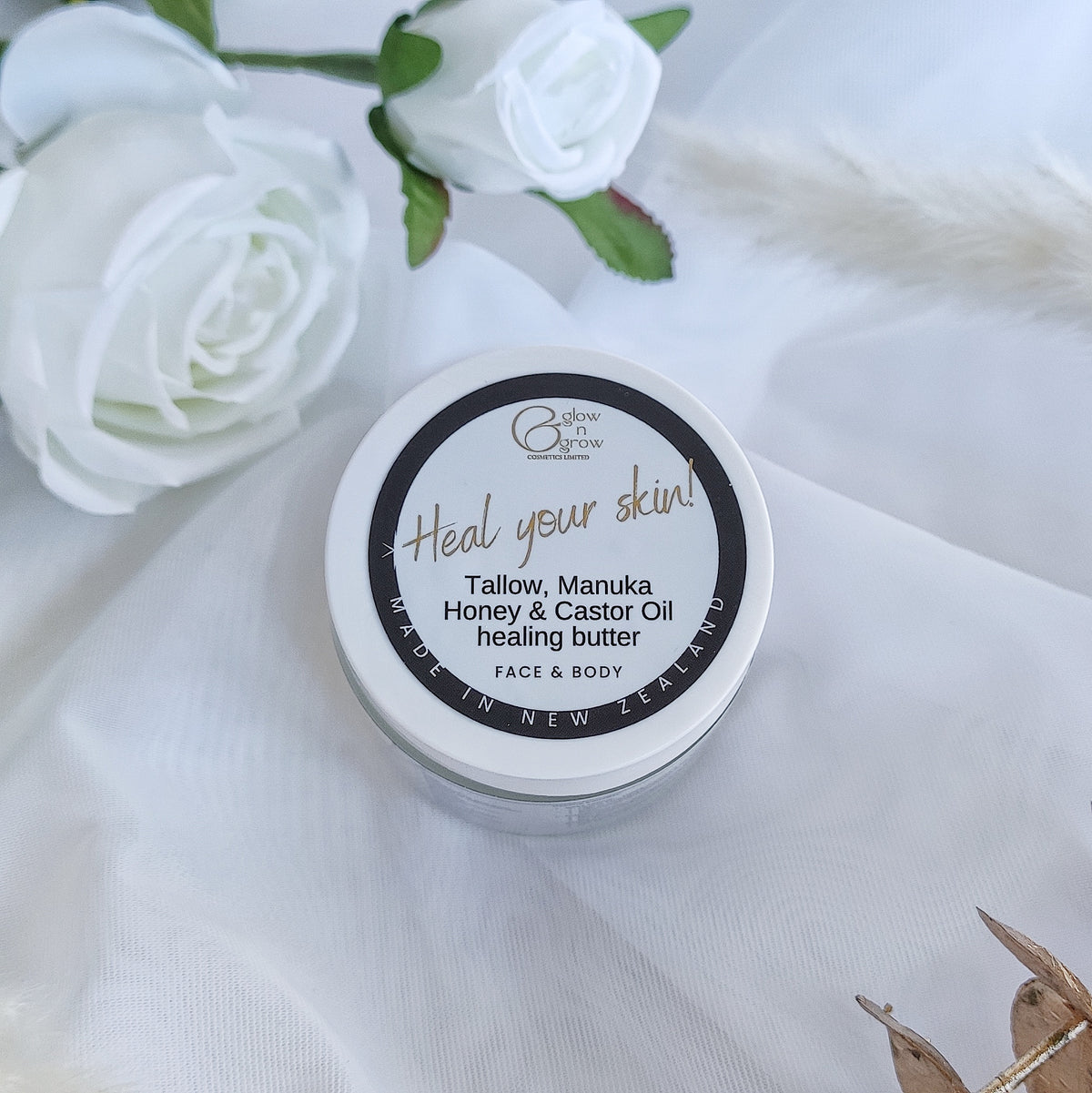 Tallow, Manuka Honey and Castor Oil Healing Butter - 120ml